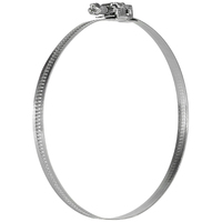 Collier de serrage réglable en acier galvanisé de 11 pouces Collier de serrage à bande à dégagement rapide pour tuyaux Fixation zinguée