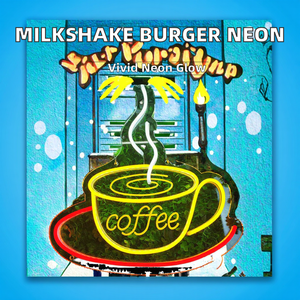 Неоновая вывеска «Молочный коктейль, мороженое, бургер» с акриловыми трубками, светодиодными лентами 12В, настраиваемой анимацией, для декора и рекламы - Product Image 2