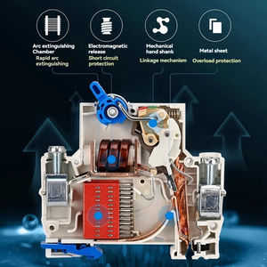 Chint NXB-63ミニチュア回路ブレーカ1A-<span class=keywords><strong>63A</strong></span> DCエアスイッチプラスチックカーブMCB 1A 2A 3A 6A 10A 16A 20A 25A 32A 40A 50A <span class=keywords><strong>63A</strong></span> - Product Image 4