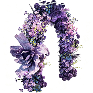 Structure de toile de fond florale portable et pliable pour mariages en bord de mer, cérémonies en forêt et location pour événements mobiles - Product Image 2