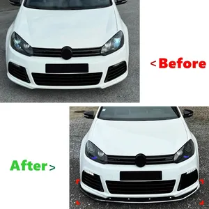 ลิ้นกันชนหน้ารถยนต์ StarNav สำหรับ Golf 6R MK6 ปี 2008-2012 ดิฟฟิวเซอร์ สปอยเลอร์ แผ่นกันกระแทกด้านล่าง ชุดแต่งตัวถังรถยนต์ - Product Image 5