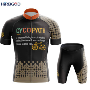 HIRBGOD uomo estate bicicletta tema ciclismo Set all'ingrosso di equitazione Club ciclismo tuta ciclismo all'aperto vestiti - Product Image 5