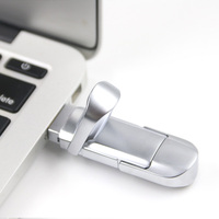 High Quality New USSD USB 3.0 256GB-1TB Silver Metal Flash Drive Encryption USB Type-C Interface Portable 1-Year Warranty