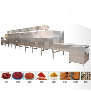 Gıda işleme mikrodalga kurutma sterilizasyonu için 24h sürekli çalışma endüstriyel mikrodalga fırın tünel tipi konveyör bant - Product Image 5