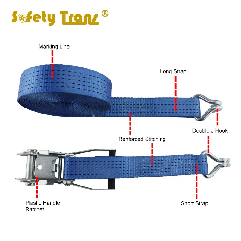 50MM 5000KG 화물 매질 스트랩 래칫 넥타이 판매