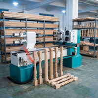 Vente chaude 2026 : Tour à bois professionnel CNC GC1530WL à double axe pour la fabrication de pieds de meubles en bois et de balustres d'escalier