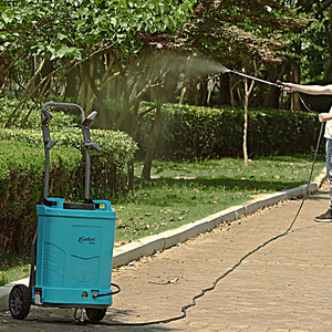 <span class=keywords><strong>Pulvérisateur</strong></span> <span class=keywords><strong>électrique</strong></span> de verger de 25 L avec deux roues réglables, pompe à dos <span class=keywords><strong>longue</strong></span> portée, chariot réglable - pour usage agricole - Product Image 4