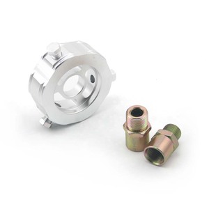 Adaptateur de jauge d'huile Auso-Racing en aluminium universel pour tableau de bord de voiture rouge bleu noir argent - Product Image 5