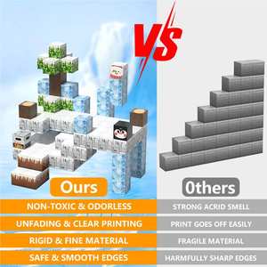 145ピース 氷と雪の世界テーマ マグネットブロックセット - DIY磁気ビルディングブロック 知育玩具・ギフト EN71、CE、CPC認証取得済み - Product Image 4