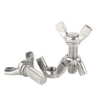 Din316 M4 M5 M6 Boulon à oreilles décoratif en cuivre et écrous à oreilles Vis à boulons papillon