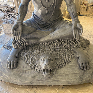 Statue de Dieu hindou en <span class=keywords><strong>pierre</strong></span> naturelle sculptée à la main, nouvelle conception BLVE, grande <span class=keywords><strong>sculpture</strong></span> de Shiva en marbre bleu avec socle - Product Image 5