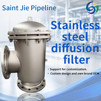 Filtre diffuseur industriel en acier inoxydable haute température pour système de traitement de l'eau en pipeline