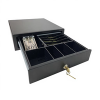 Caisse enregistreuse en métal Edobbo ED-K380, interface RJ11, personnalisation du logo, antirouille, design moderne, combinaison libre, longue durée de vie
