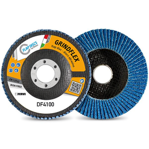 Disco de Láminas Fervi Grindflex Classic de 115 mm, Disco Abrasivo Sin Hierro para Pulir Metal - Product Image 1
