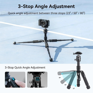 Mini Trípode de Aluminio <span class=keywords><strong>SmallRig</strong></span> VT-20 con Placa de Liberación Rápida, Carga de 6 kg, Altura Máxima de 52 cm para Cámaras DSLR y sin Espejo 4289 - Product Image 2