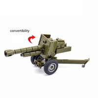 En gros, Modèles de construction en blocs de construction (obus, canon, char, mitrailleuse), Jouets de construction, Cadeau pour garçons