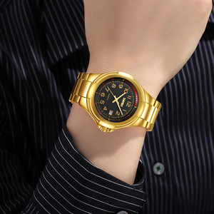 นาฬิกาควอทซ์ผู้ชาย SKMEI หน้าปัดกลม แสดงวันที่แบบอนาล็อก สายสแตนเลสหรูหรา - Product Image 2
