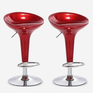 Vente flash - Tabourets pivotants <span class=keywords><strong>en</strong></span> plastique ABS de style nordique, réglables <span class=keywords><strong>en</strong></span> <span class=keywords><strong>hauteur</strong></span>, avec base ronde <span class=keywords><strong>en</strong></span> métal, pour bar, hôtel, réception, <span class=keywords><strong>cuisine</strong></span> - Product Image 1