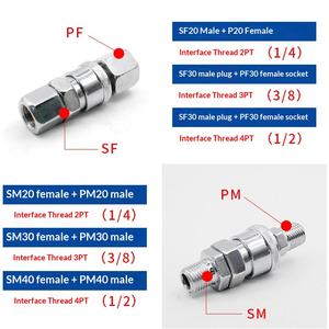 وصلة سريعة من النوع C لأداة هوائية وضاغط هواء ومضخة هواء SM PP PM SP20 30 40 - Product Image 5