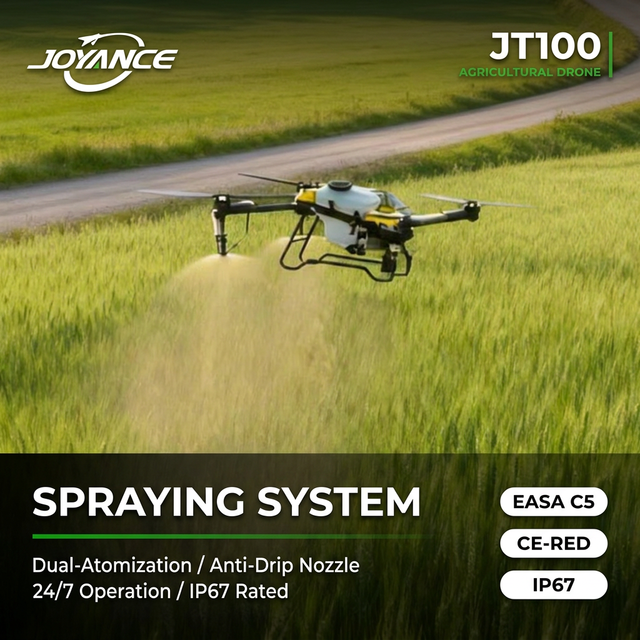 JT100 Agricultural Drone Heavy Lift 3 in 1 Platform Spraying Seeding Lifting Fully Autonomous Crop Protection UAV