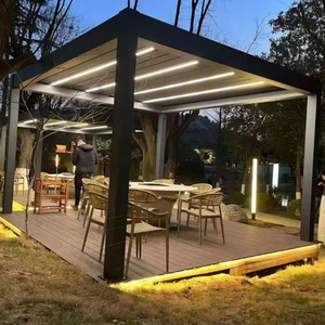 उच्च शक्ति प्रतिवर्ती लाउवेल्ड पेगोलिया विरोधी जंग विंडप्रूफ कैनोपी और आउटडोर मनोरंजन अंतरिक्ष - Product Image 4