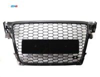 Pour Audi A4 S4 B8 2008 2009 2010 2011 2012 Nouvelle voiture A4 S4 Calandre avant centrale style RS4 Chrome Noir brillant nid d'abeilles