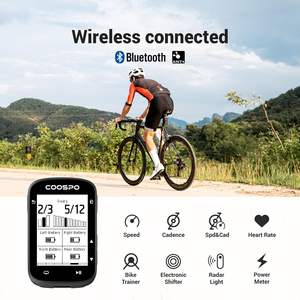 COOSPO CS500 Ciclocomputador Inalámbrico de 2.6 Pulgadas con GPS, BT 5.0, Retroiluminación Automática, Velocímetro, Navegación de Rutas, Resistente al Agua IP67 - Product Image 6