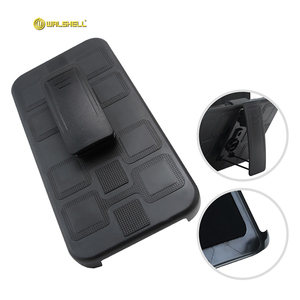 Étui de téléphone hybride 3 en 1 avec <span class=keywords><strong>coque</strong></span> <span class=keywords><strong>rigide</strong></span>, béquille, clip ceinture, protection PC et TPU pour <span class=keywords><strong>Samsung</strong></span> A30 avec support voiture - Product Image 5