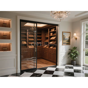 Gabinete de exhibición de tabaco con iluminación de madera maciza personalizada de cedro de <span class=keywords><strong>España</strong></span>, muebles de tienda de cigarros de humo, exhibición de tienda de cigarros de lujo - Product Image 2