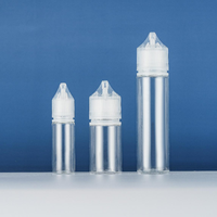 Vente en gros 10ml 15ml 30ml 60ml 100ml 120ml V3 PET Flacon compte-gouttes vide Bouchon résistant aux enfants Huiles essentielles