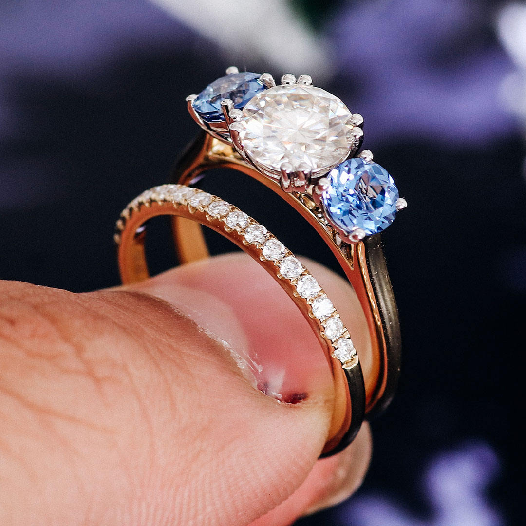 แหวนเพชรแล็บโกลด์ 18K