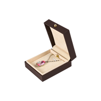 Similicuir Pendentif Bracelet Anneau Bijoux Emballage Ensemble Boîte À Bijoux Logo Personnalisé
