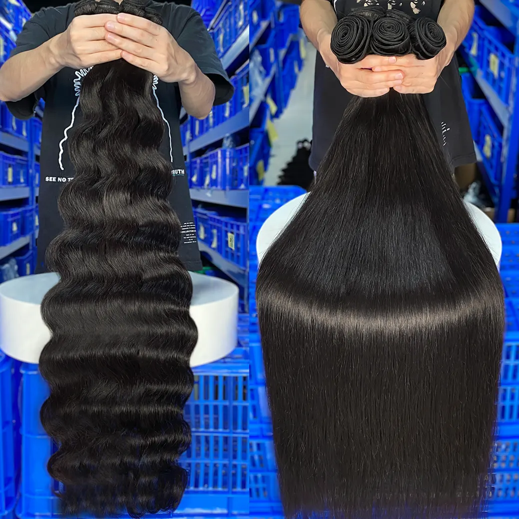 Alimina 무료 샘플 밍크 원시 처녀 표피 정렬 머리, 도매 최고의 브라질 머리 번들 공급 업체, 레미 100 인간의 머리