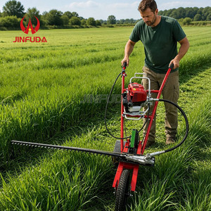 Decespugliatore a Benzina con Avviamento Manuale a Corda, Multiuso per Taglio Arbusti, Stoccio e <span class=keywords><strong>Erba</strong></span>, per Prato, Campo e <span class=keywords><strong>Giardino</strong></span> - Product Image 1