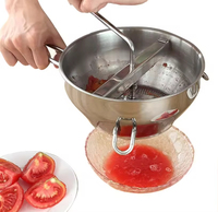 Roestvrijstalen voedselblender, aardappelstamper, aardappelpers, groente- en fruitstamper