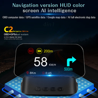 Universal C2 5-Zoll-Bildschirm Hud-Display OBD2 GPS-Tacho Head-Up-Display Autozubehör für Autos