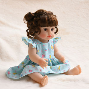 Jolies poupées réalistes douces de <span class=keywords><strong>18</strong></span> pouces pour nouveau-nés, jouets en silicone pour bébés reborn pour filles et enfants - Product Image 4