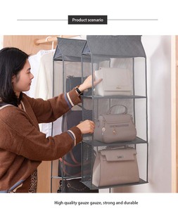 Handbag <b>Storage</b> <b>Hanging</b> Bag Organizer Closet <b>Storage</b> Transparent Three-dimensional Home Organization <b>Hanging</b> Bag - Product Image 4