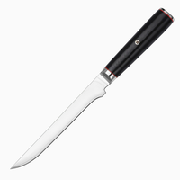 Couteau de chef en acier AUS-10, couteau Santoku, couteau Nakiri, couteau utilitaire, couteau à éplucher avec manche en bois, coffret cadeau BY025-37