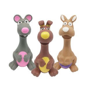 Juguetes para Perros <span class=keywords><strong>Kangaroo</strong></span> Bear Mice, Paquete de 3, Juguetes de Goma Suave de Látex para Mascotas, Juguete Chillón para Perros - Product Image 1