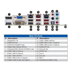 SUPERMICRO-Placa base de servidor Intel W680, DDR5 M.2, IPMI ATX, para servidor, LGA 1700, en stock - Product Image 5