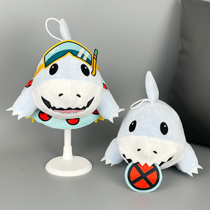 Peluche Carino di Jeff il <span class=keywords><strong>Squalo</strong></span> Terrestre, Morbido <span class=keywords><strong>Giocattolo</strong></span> a Forma di <span class=keywords><strong>Squalo</strong></span> Estivo con Boccaglio e Galleggiante, Regalo per Bambini - Product Image 1