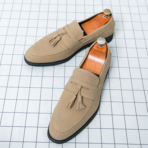 Sepatu Kulit Formal Pria Ukuran Besar untuk Pesta Pernikahan Musim Panas, Model Loafer Ujung Runcing, Gaya Fashion Musim Gugur - Product Image 1