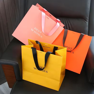 Luxury <b>White</b> <b>Paper</b> <b>Bag</b> Custom Printed Logo Personalized Shopping Gift <b>Paper</b> <b>Bags</b> With Your Own Logo And Your Size - Product Image 2