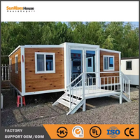 Maison modulaire préfabriquée de haute qualité, imperméable et extensible, type conteneur, pour habitation et usage professionnel.