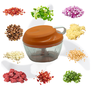 Hachoir <span class=keywords><strong>manuel</strong></span> rapide et sûr pour légumes, gingembre et viande, trancheuse à oignon à traction manuelle avec lame en acier inoxydable - Product Image 5