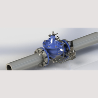 Vanne de régulation hydraulique automatique pilotée DN50-DN300 pour l'eau à température normale