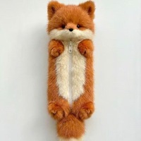 Sac à dos en peluche renard mignon, doux et moelleux, pour rangement de fournitures scolaires, fermeture éclair, pour étudiants, cadeau, vente en gros