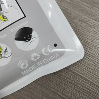 Emballage de vente au détail en plastique à fermeture éclair transparent blanc clair personnalisable OEM