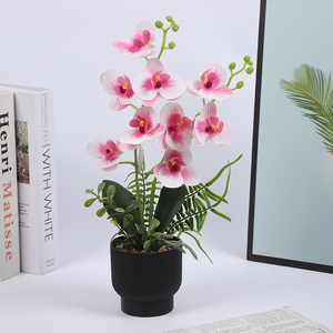 ผนังดอกกล้วยไม้ประดิษฐ์เหมือนจริง กระถางน่ารัก เป็นมิตรกับสิ่งแวดล้อม น้ำหนักเบา เหมาะสำหรับตกแต่งงานแต่งงานและสุสานในจีน - Product Image 5